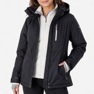 Columbia Whirlibird Interchange Jacket Womens Medium 3-in-1 Omni-Heat Black